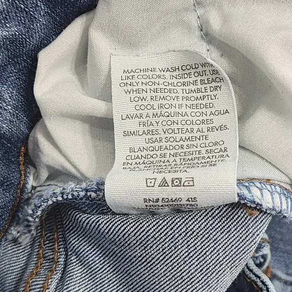 No Boundaries Jeans Womens 0 Juniors Blue Low Rise Flare Leg Cargo Stretch Denim - Picture 7 of 12